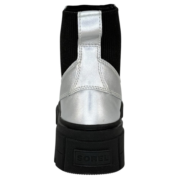Sorel Caribou X Silver Leather Waterproof Womens Chelsea Boots Size 8M - Picture 4 of 14